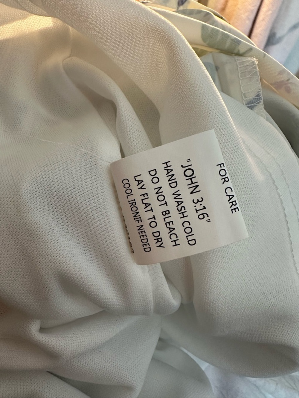 Beeson River White Dress with Lavender Floral Print - Picture 12 of 13